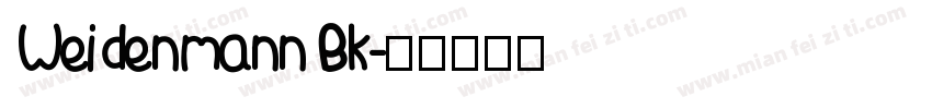 Weidenmann Bk字体转换